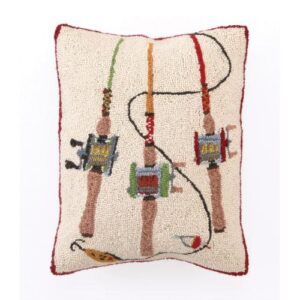 Fishing Rods Hook Pillow 14"x18"