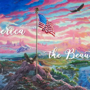 From Sea to Shining Sea - 12" x 30" Wood Sign