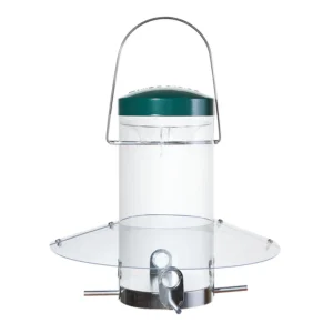 Hanging Classic Bird Feeder with Baffle Weather Guard 12 Inch
