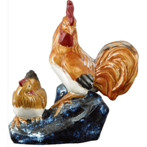 Hen & Rooster Ceramic Figurine
