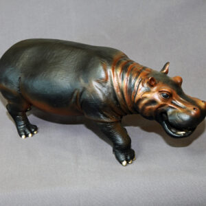 Hippopotamus Bronze Sculpture by Barry Stein Sculptures