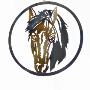 Horse Head Circle Art