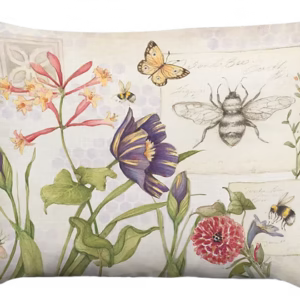 Humble Bee Flower Pillow