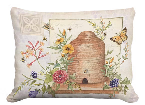 Humble Bee Skep Pillow
