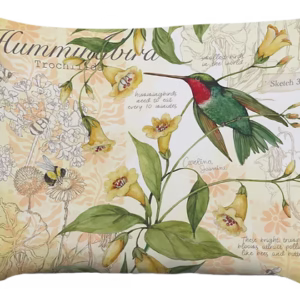 Hummingbird w/ Carolina Jasmine Pillow