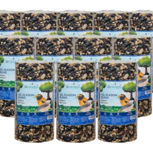 JCS Wildlife All Season Blend Premium Bird Seed Small Cylinder, 1.75 lb (Pack of 12)