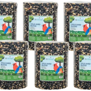 JCS Wildlife Wild Bird Blend Premium Bird Seed Large Cylinder, 3.75 lb. (Pack of 6)