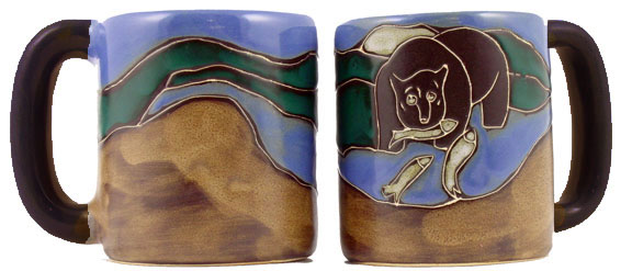 Mara Stoneware 16 Oz. Grizzly Bear Mugs