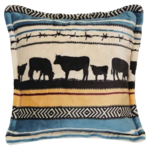 Morning on the Farm Plush Sherpa Pillow