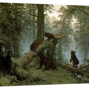 Morning in a Pine Forest by I. Shishkin – 18 x 12 in. Gallery Wrapped Canvas