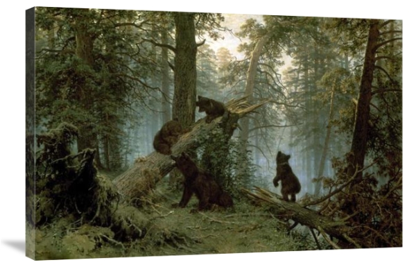 Morning in a Pine Forest by I. Shishkin