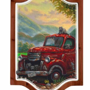 Mountain Mechanics - 18" x 12" Vintage Framed Tin Sign