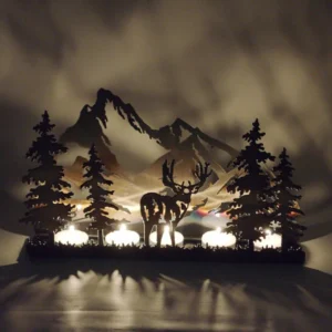 Mule Deer T Light Candle Holder