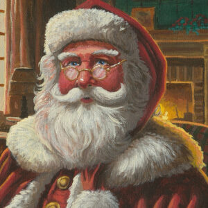 Old St. Nick - 12" x 18" Wood Sign