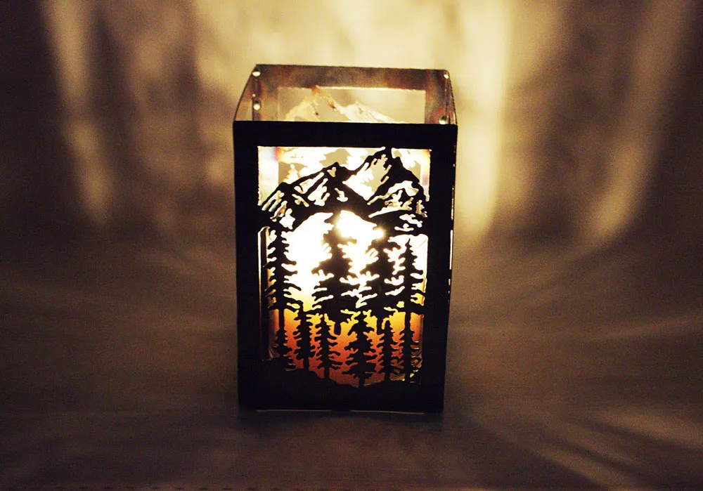 Pine Tree Candle Holder