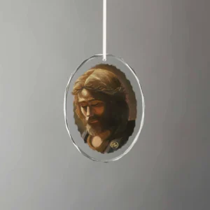 Prayer For My Father - Oval Glass Ornament