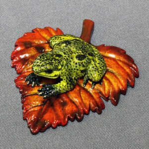 Romeo Bronze Frog Sculpture by Barry Stein Sculptures (8 Color Options Available)