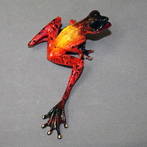 Samson Bronze Frog Sculpture by Barry Stein Sculptures