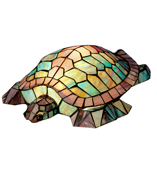 Sea Turtle Tiffany Glass Accent Lamp