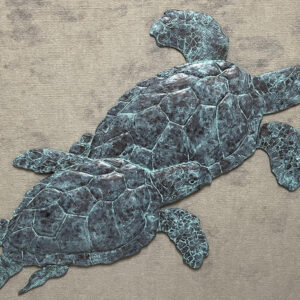 Sea Turtles Oversized Wall Sculpture by Andy Schumann