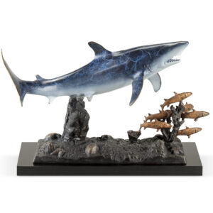 Shark with Prey Sculpture