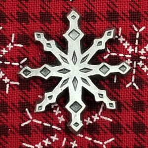Snowflake Pewter Brooch by Andy Schumann