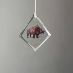 Spirit of Yellowstone - Teardrop Glass Ornament