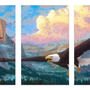 Spirit of Yosemite – Bald Eagle – Triptych Wood Signs