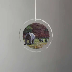 Spirit of the Smokies - Round Glass Ornament