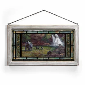 Spirit of the Smokies - 13″ x 23″ Stained Glass Art