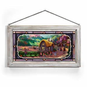 Storybook Land – 13″ x 23″ Stained Glass Art