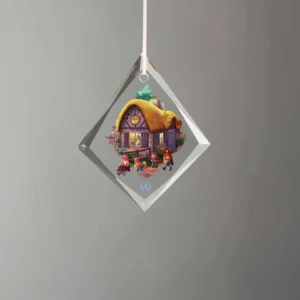 Storybook Land - Teardrop Glass Ornament