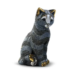 Striped Cat Figurine by De Rosa