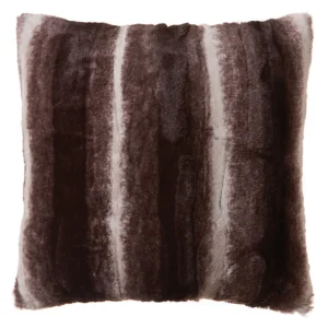 Striped Chinchilla Faux Fur Pillow
