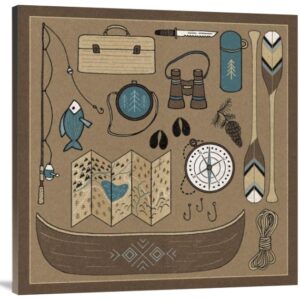The Great Outdoors VI by Laura Marshall – 40 x 40 in. Gallery Wrapped Canvas