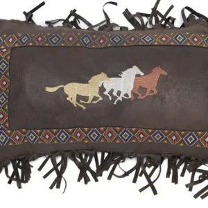 Three Horses Pillow