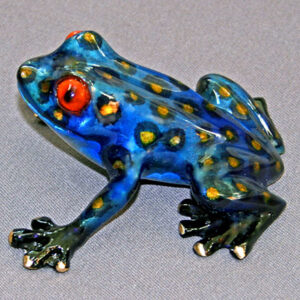 Tootsie Bronze Frog Sculpture by Barry Stein Sculptures (8 Color Options Available)