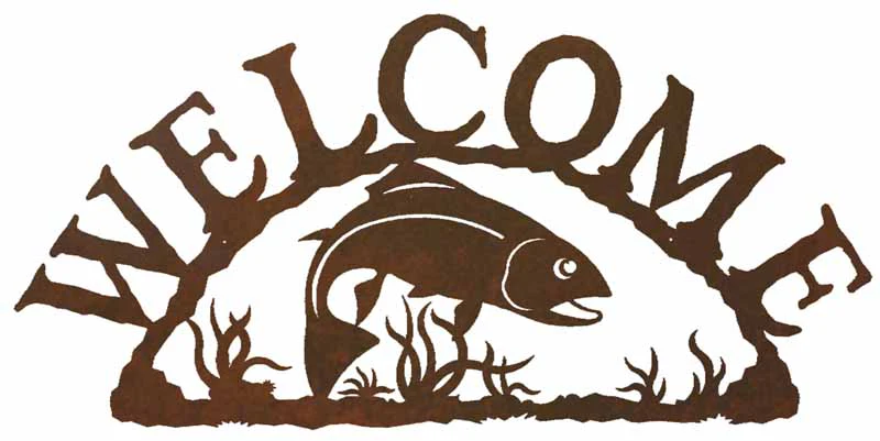 Trout Address Sign