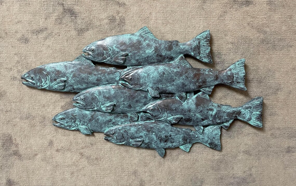 Trout Wall Sculpture by Andy Schumann