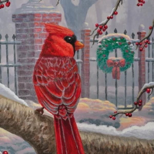 Winter Red  – Cardinal – 12" x 18" Wood Sign