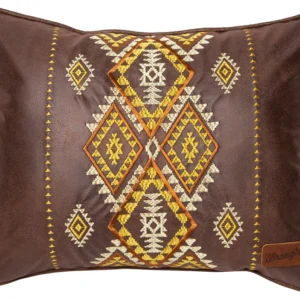 Wrangler® Diamond River Faux Leather Pillow