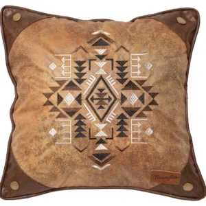 Wrangler® Four Corners Faux Leather Pillow
