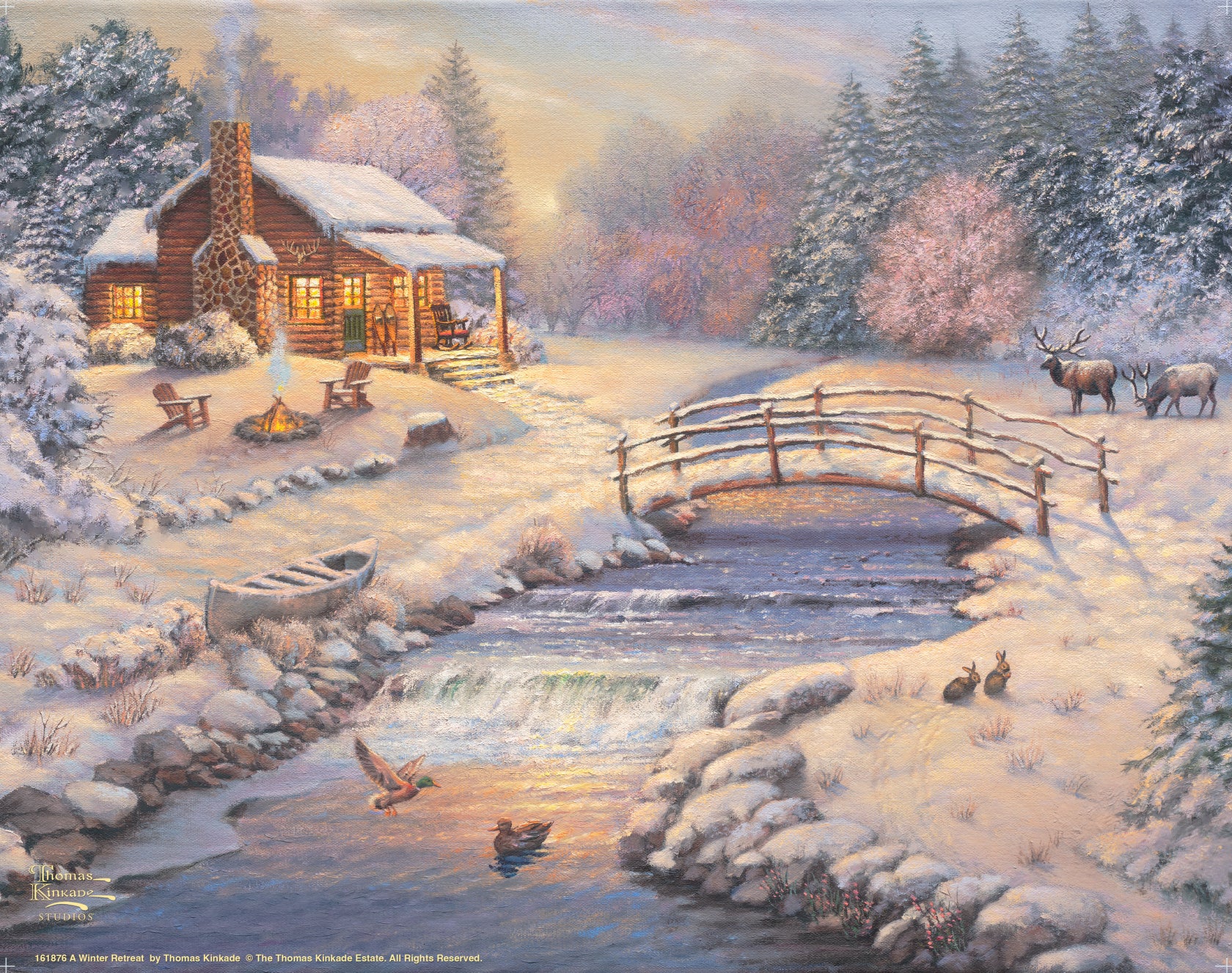 A Winter Retreat - Art Print