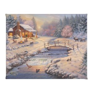 A Winter Retreat - 8" x 10" Gallery Wrapped Canvas