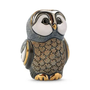 Baby Blue Tawny Owl I Figurine by De Rosa