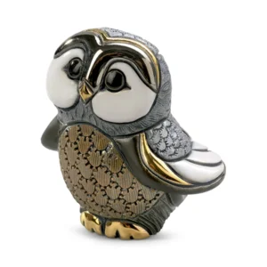 Baby Blue Tawny Owl II Figurine by De Rosa