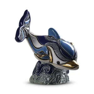 Baby Dolphin Diving Figurine by De Rosa