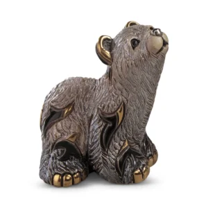 Baby Grizzly Bear Figurine by De Rosa