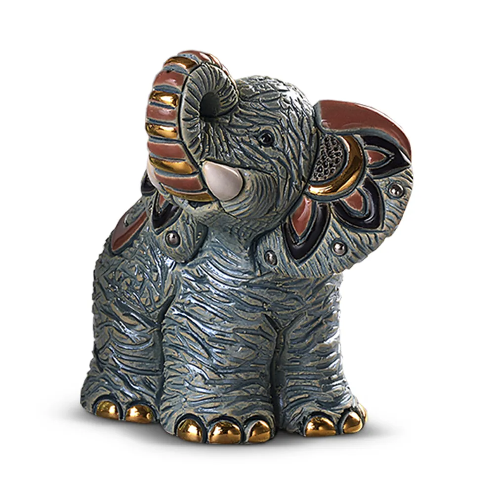 Baby Samburu Elephant Figurine by De Rosa