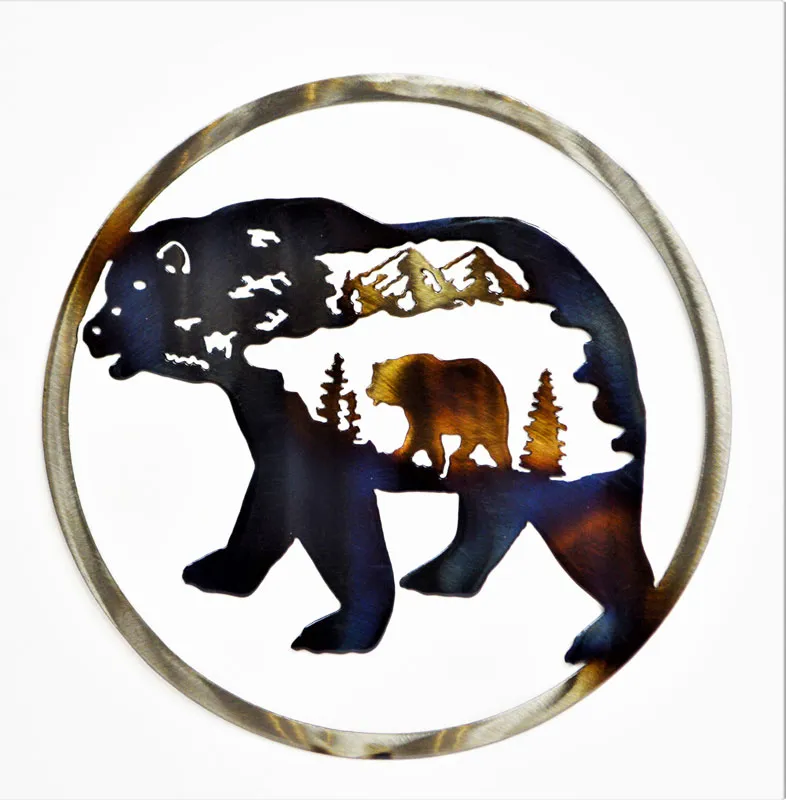 Bear in Bear – Small Circle Art